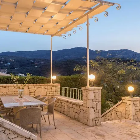 View Villas-corfu-villa Christos-4 Bedrooms-big Private Pool-sea View-prime Location