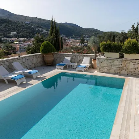 Villa View Villas-corfu-villa Christos-4 Bedrooms-big Private Pool-sea View-prime Location