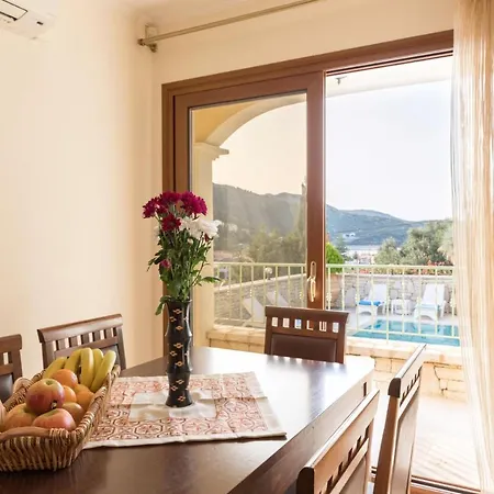 View Villas-corfu-villa Christos-4 Bedrooms-big Private Pool-sea View-prime Location
