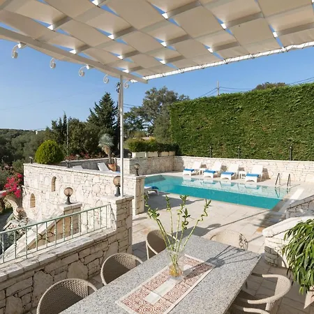 别墅 View Villas-corfu-villa Christos-4 Bedrooms-big Private Pool-sea View-prime Location 卡西奥皮