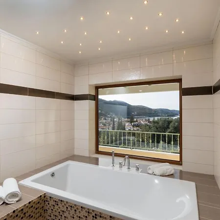 View Villas-corfu-villa Christos-4 Bedrooms-big Private Pool-sea View-prime Location Villa Kassiopi
