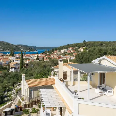 别墅 View Villas-corfu-villa Christos-4 Bedrooms-big Private Pool-sea View-prime Location 卡西奥皮