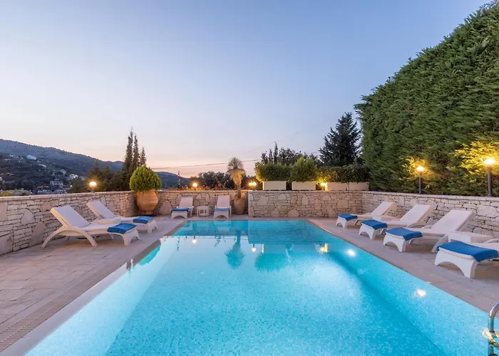 Villa View Villas-corfu-villa Christos-4 Bedrooms-big Private Pool-sea View-prime Location