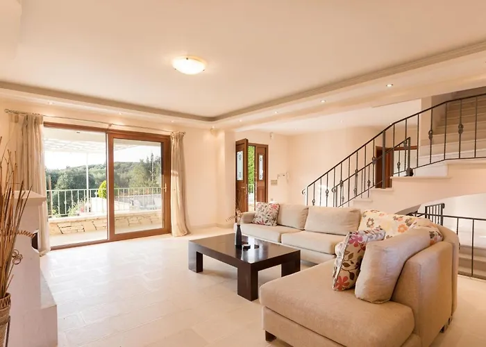 Villa View Villas-corfu-villa Christos-4 Bedrooms-big Private Pool-sea View-prime Location