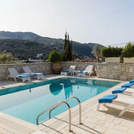 View Villas-corfu-villa Christos-4 Bedrooms-big Private Pool-sea View-prime Location *