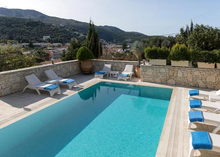 Vila View Villas-corfu-villa Christos-4 Bedrooms-big Private Pool-sea View-prime Location