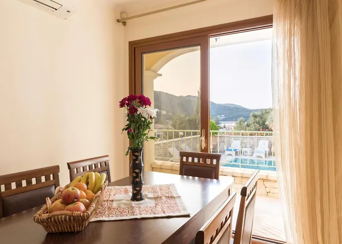 View Villas-corfu-villa Christos-4 Bedrooms-big Private Pool-sea View-prime Location