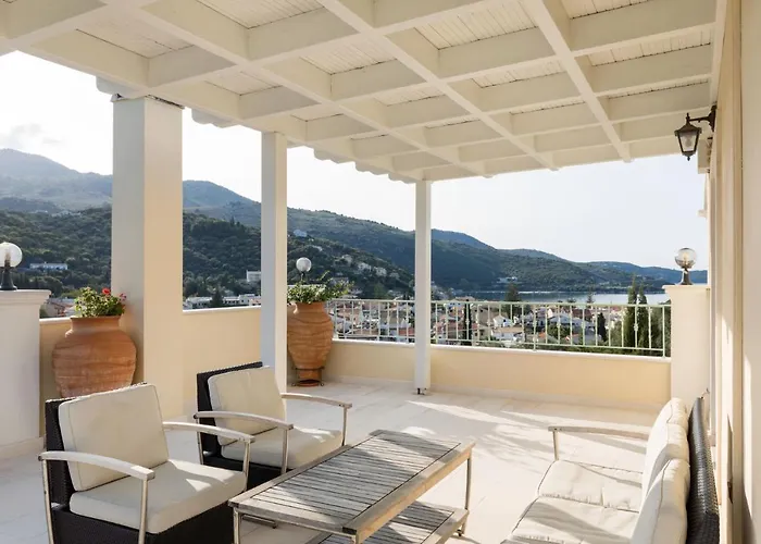 View Villas-corfu-villa Christos-4 Bedrooms-big Private Pool-sea View-prime Location *